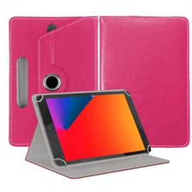 EKAM Universal Stand Folio Case Cover for All 8" - Tablets kid's case for TECLAST P80T/P80, Blackview 8 Inch Tablet Tab 5, HiGrace Kids Tablet 8 inch, HAOQIN Tab 8 Case Cover (Pink)