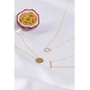 Estella Bartlett Multi CZ Circle Necklace - Gold Plated