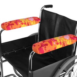 TOMMHANES AMISGUOER Wheelchair Pads 14" Wheelchair Arm Rest Covers Wheelchair Arm Pads Wheelchair Armrest Pads Washable (WAP14-13B)
