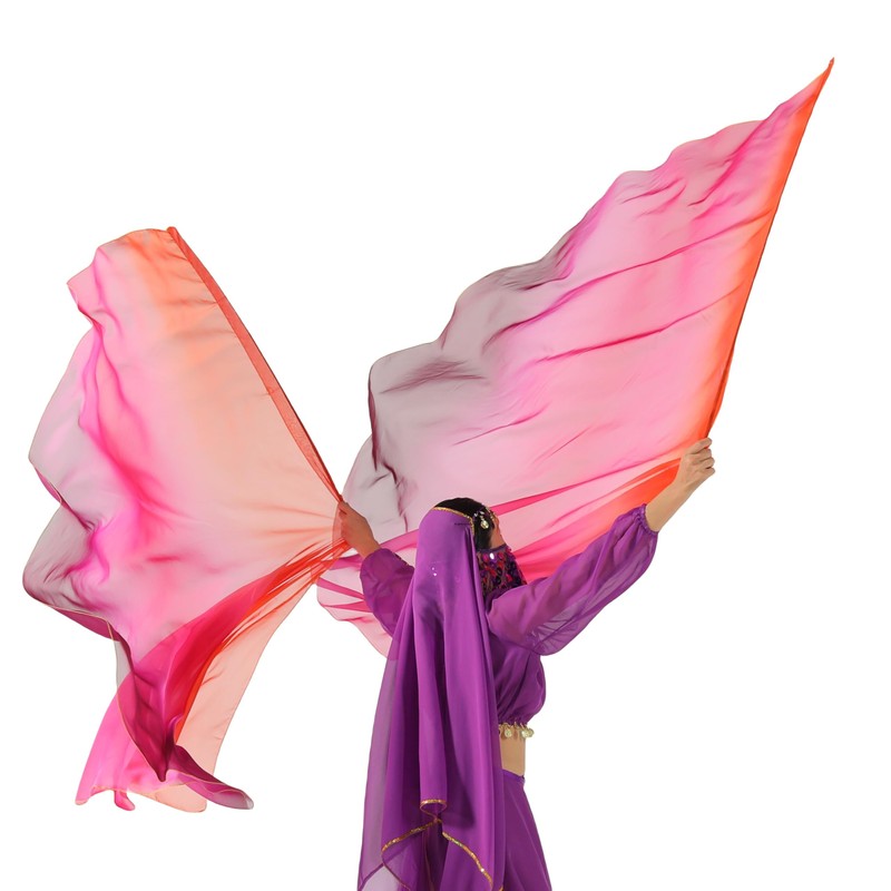MUNAFIE Worship Flags Pack of 2 Praise Dance Flags Semicircle