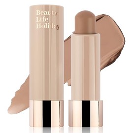 Erinde Barra bronceadora de tonos cálidos, barra de contorno de crema natural, barra bronceadora mate mezclable y suave, maquillaje de contorno para m