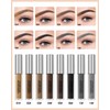 Gray Eyebrow Gel Tinting Kit,Light Grey Waterproof Eye Brow Stain