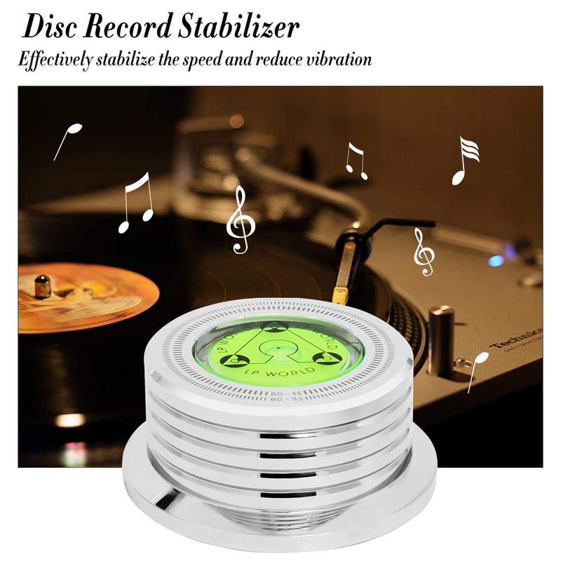 KozyOne Record Weight Stabilizer, Turntable Disc Record Stabilizer Clamp with
