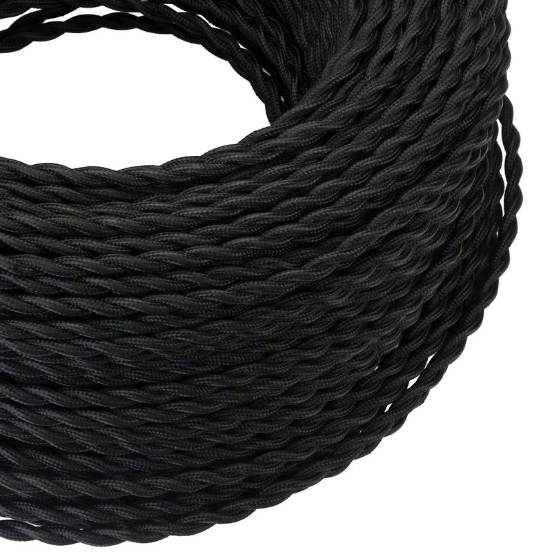 GreenSun Textile Cable for Lamp, Textile-Coated Fabric Cable, Power Cable,