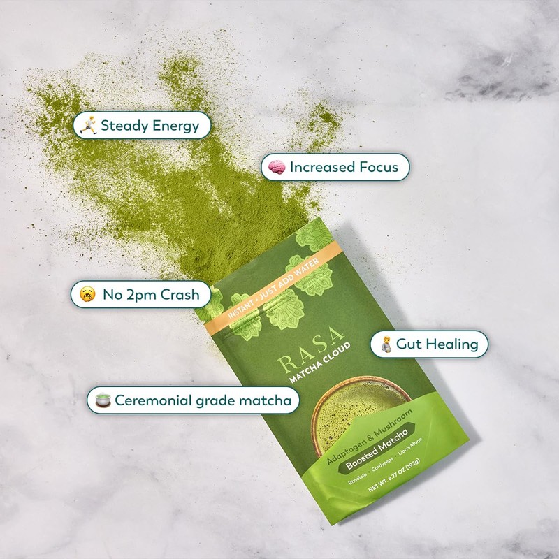 Rasa Matcha – Adaptogenic Mushroom-Boosted Matcha | Vegan, Keto, Ayurveda