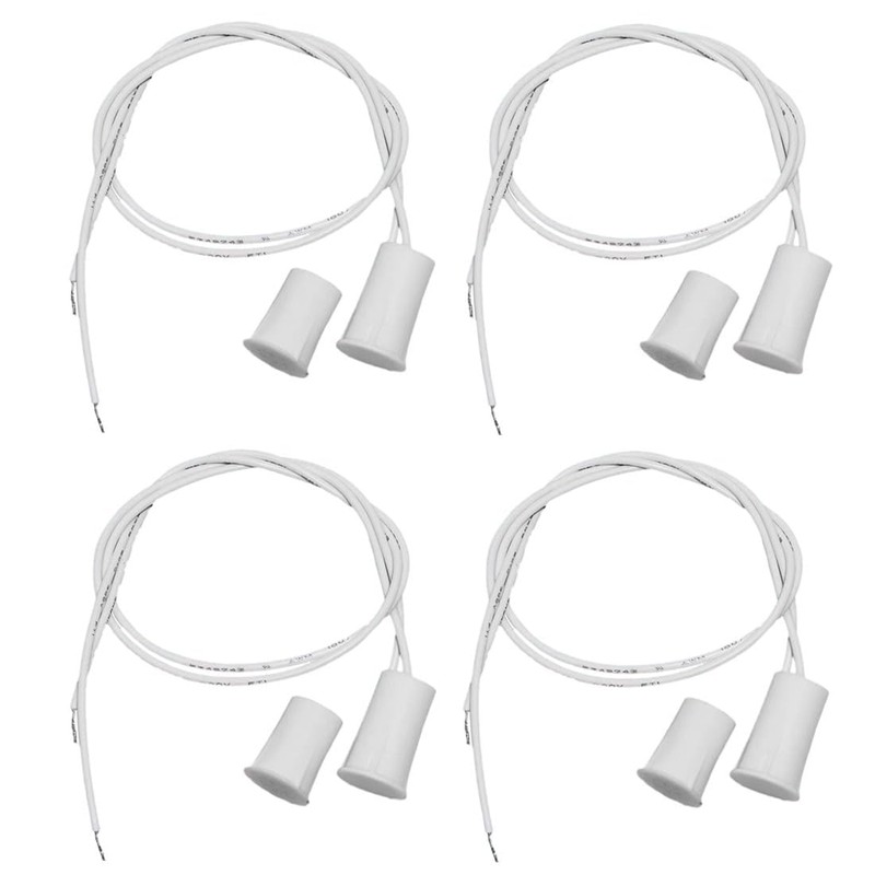 bnafes Recessed Security Alarm Contacts Door Window Sensor Magnetic Reed