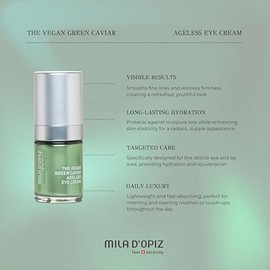 The Vegan Green Caviar Ageless Eye Cream by Mila D Opiz for Women - 0.51 oz Cream