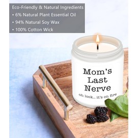 Homsolver Gifts for Mom from Daughter Son, Best Mom Gifts, Funny Mom, Birthday Thanksgiving for Mom Stepmother Adoptive Mother, Mom's Last Nerve