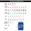 Black long Di fang American Mahjong Game Set, 166 Card