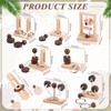 Yilloog 8 Pcs Brain Teaser 3D Wooden Rope Puzzles Set