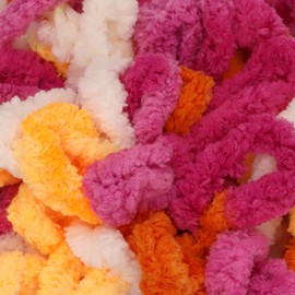 JubileeYarn Fun Finger Pride Loops Yarn - Jumbo Loop Yarn - 100g/Skein - DeLarverie - 4 Skeins