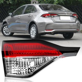 Left Driver Side Inner Tail Light Assembly Compatible with Toyota Corolla 2020 2021 2022 – Plug & Play Replacement # 8159112220, No Bulb No Harness