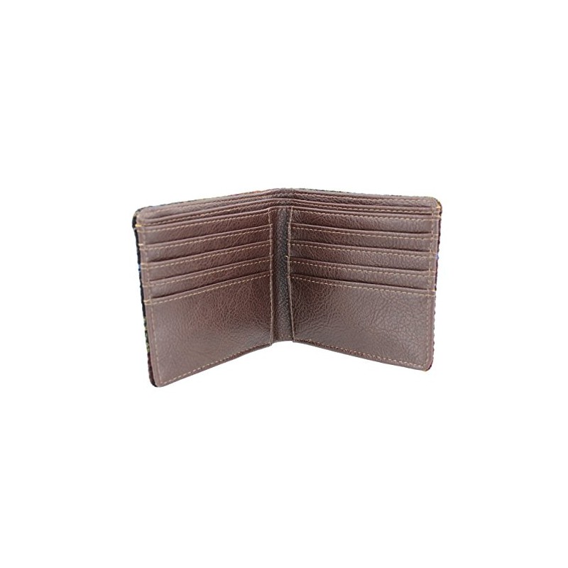 Glen Appin Harris Tweed Bi-fold Wallet LB2007 Colour 59 Rust