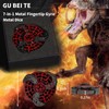 GU BEI TE 7-in-1 Fingertip Gyro Roulette DND Dice,Cool Spinning
