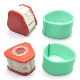 595853 597265 Air Filter With Pre Filter 597266 Fit for Briggs and Stratton Replacement Part# 595853 597265 115P02 115P05 123P02 123P07 123P0B 123P32 125P02 125902 Engines (2 Piece)