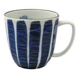 波佐見焼 舘山 刷毛山水 軽々 マグカップ 青