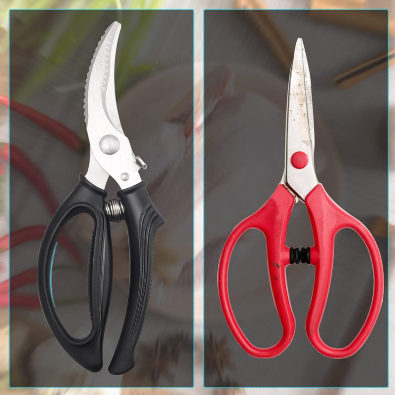 Poultry Shears, Sharp Stainless Steel Poultry Scissors for Meat, with