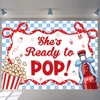 She's Ready to Pop Backdrop Coquette Retro Soda Baby Shower