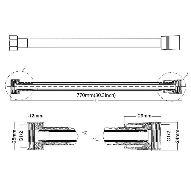 Weirun Commercial Style Single Lever Spring Pull Down Kitchen Sink