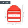 uxcell 16Pcs Plastic Ladder Slider, 5/8" (15mm) Red Adjustable Lock