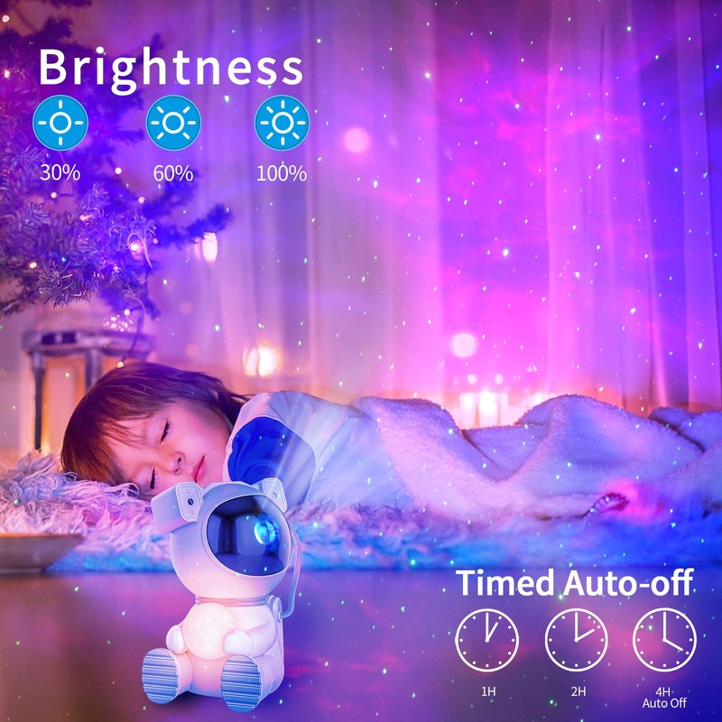 Cayclay Astronaut Galaxy Projector, Star Projector with Timer and Remote,
