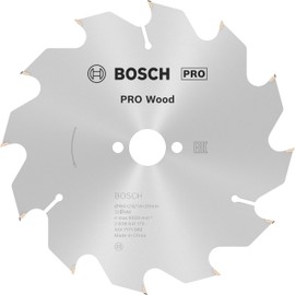 Bosch 1 x Pro Wood circular saw blade for cordless hand-held circular saws (for softwood, hardwood, diameter mm, professional accessories, hand circular saw)