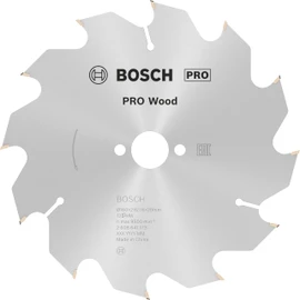Bosch 1 x Pro Wood circular saw blade for cordless hand-held circular saws (for softwood, hardwood, diameter mm, professional accessories, hand circular saw)