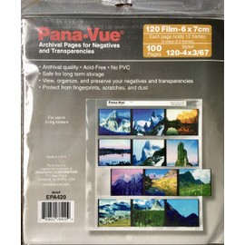 Pana-Vue Archival Pages 6x7 cm 120 Film - 100 Pack