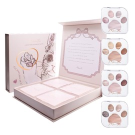 MilleFée Meow Paws Eyeshadow Palette, Original Colors, Complete Box, Gift, Comes in a Box, Paw Print Palette
