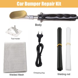 Car Bumper Repair Kit, Plastic Welding Machine Car Bumper Repair Kit, Car Bumper Crack Repair Kit, Crack and Hole Repair Grille Spatula, Welding Wire