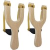 Adventure Awaits! Solid Hand Carved Beech Wood Slingshot 2 Pack