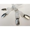1 Pair of Adjustable Elastic Bottom Clip Y-Style Suspenders, with
