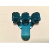 1 x BLUE COLOURED TREBLE TRIPLE PEN HOLDER POCKET PEN
