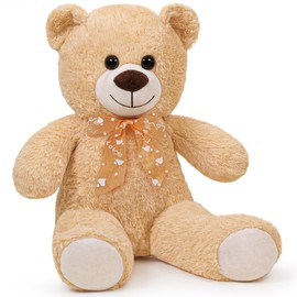Sausudols Teddy Bear Stuffed Animal 24'' Small Teddy Bear Gift for Valentine's Day Christmas Birthday Light Brown