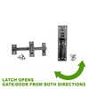 Renovators Supply Manufacturing Door Lock Latch 7 in. Black Iron