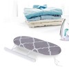 AUNMAS Mini Tabla de Planchar con Mangas Plegables, Collares, Mesa