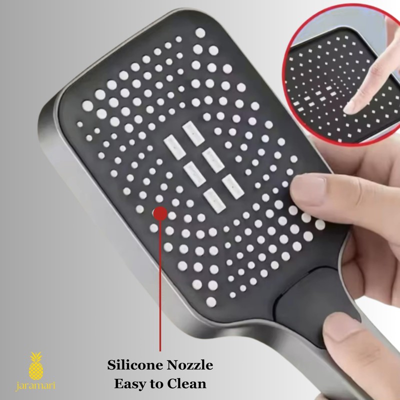 Square Shower Head with 3 Jet Modes Rain Shower Head
