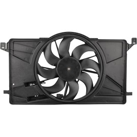 YMAUGP 621606 Radiator Cooling Fan Assembly Without Control Module for Ford Focus 2.0L 2012-2018, for Ford Focus 2.3L Turbocharged 2016-2018, for Ford Focus 1.0L Turbocharged 2018 BV6Z-8C607-K 622800