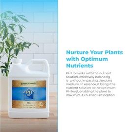 Humboldts Secret pH Up - Hydroponic pH Up - pH Up for Plants to Stabilize Nutrient - Plant pH Adjustment - Plant Nutrient pH Levels Optimizer (8 Ounce)