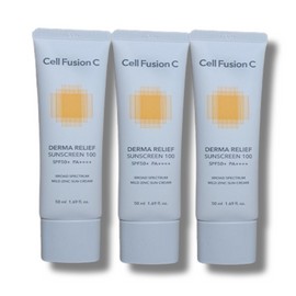Cellfusion C Derma Relief Sunscreen 100 50ml 3pcs / 셀퓨전씨 더마 릴리프 썬스크린 100 50ml 3개