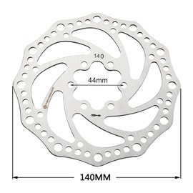 Teyssor - Rotor de freno de disco de bicicleta (140 mm, 160 mm, 180 mm, 203 mm, 6 tornillos), ajuste para bicicleta de carretera, bicicleta de montaña, BMX MTB