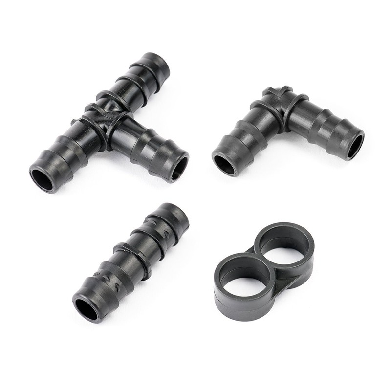 T-Connector for 16 mm Drip Hose Extension Piece Pack of