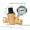 U.S. Solid Brass Water Regulator Valve 3/4" Adjustable Pressure Regulator