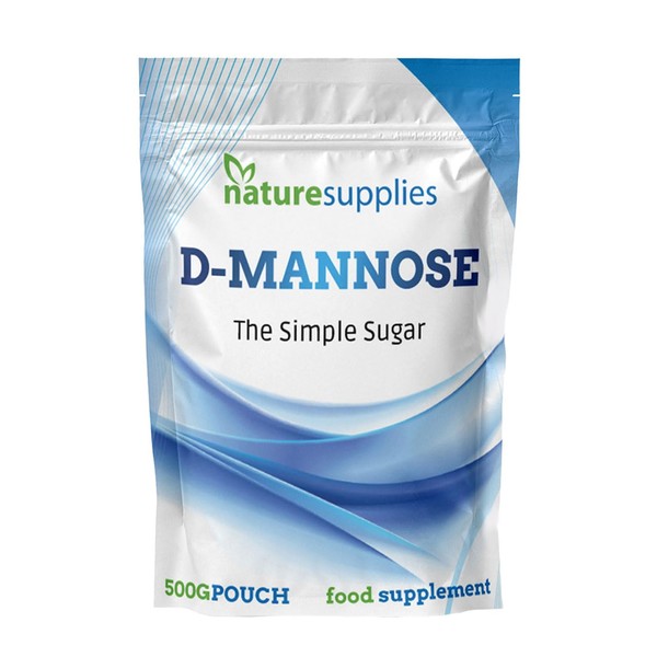 D-mannose Powder Bulk Buy 500g | D Mannose Supplement | GMO Free Vegan Friendly - Naturesupplies (500 g (Pack of 1))