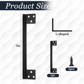 Door Latch Guard, 7” Door Latch Guard Plate, Reinforcement Lock, Outswing Angle Security Protector Shield, DoorKnob/Deadbolt LatchProtector Plate