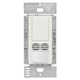 Lutron MS-A102-WH Maestro Dual Tech Occupancy Sensor Switch, no neutral required, 6 Amp Single-Pole, White