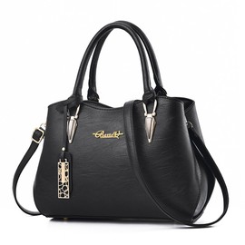 Handbags for Women Ladies Handbags PU Leather Women Bags for Work, Shopping, Date, Party, Christmas (Black)