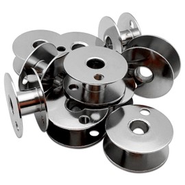 ZhXu Shuo 10 PCS Steel Bobbins #203470 Fits for Singer 111W 212W JUKI LU-562 + CONSEW 225 226RB 227 (10 PCS)
