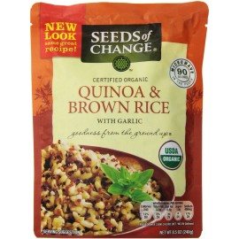 Seeds of Change Quinoa & Brown Rice with garlic, 8.5 oz (Pack of 6)