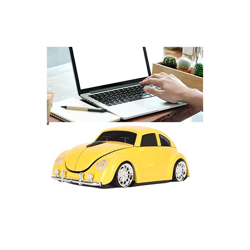DAUZ Ratón inalámbrico, ratón para Juegos con Forma de Coche